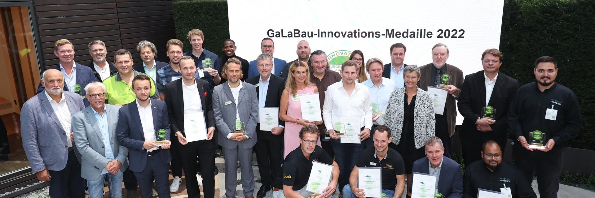 Gewinner der Innovationsmedaille auf der GaLaBau 2022