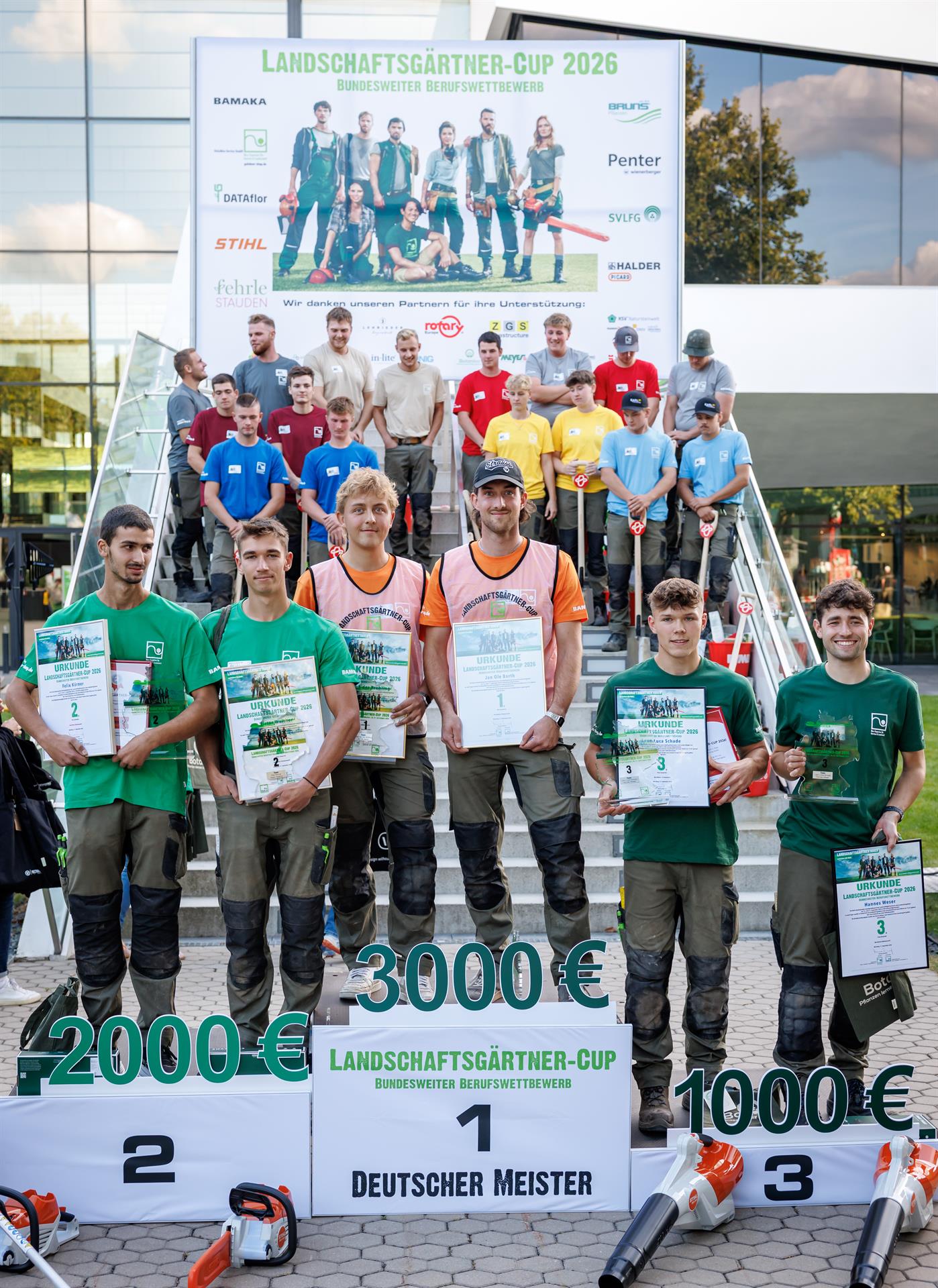 Team Hessen-Thüringen beim Landschaftsgärtner-Cup 2026 in Nürnberg
